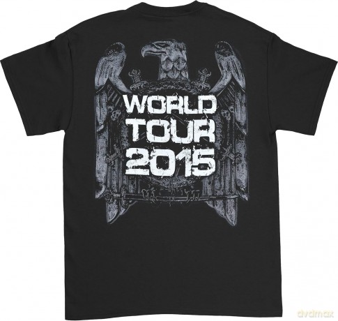 Slayer: Men's Tee: Nation 2014 Dates (Ex-Tour with Back Print) (XX-Large)