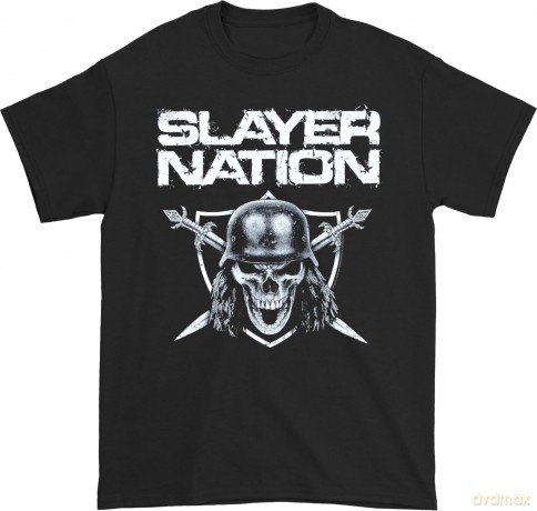 Slayer: Men's Tee: Nation 2014 Dates (Ex-Tour with Back Print) (XX-Large)