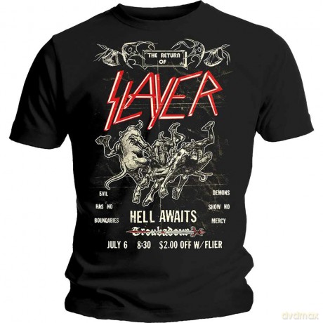 Slayer: Men's Tee: Vintage Flyer (Small)