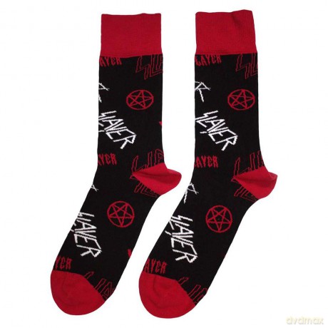 Slayer: Unisex Ankle Socks: Logos Pattern (Black) (UK Size 7 - 11)