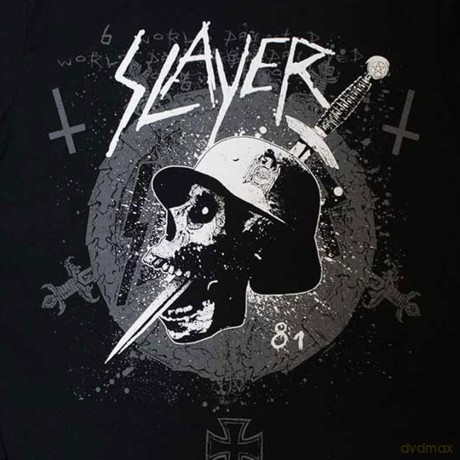 Slayer: Unisex Long Sleeve T-Shirt: Dagger Skull (Black) (Sleeve Print) (XX-Large)