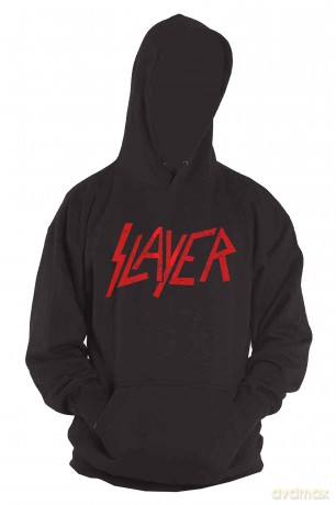 Slayer: Unisex Pullover Hoodie: Distressed Logo (Black) (XX-Large)