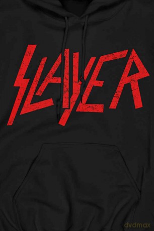 Slayer: Unisex Pullover Hoodie: Distressed Logo (Black) (XX-Large)