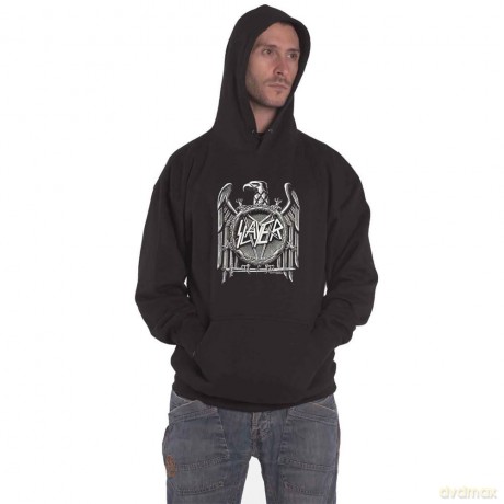 Slayer: Unisex Pullover Hoodie: High Contrast Eagle (Black) (Medium)