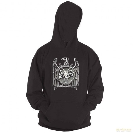 Slayer: Unisex Pullover Hoodie: High Contrast Eagle (Black) (Small)