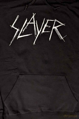 Slayer: Unisex Pullover Hoodie: Scratchy Logo (Black) (Small)