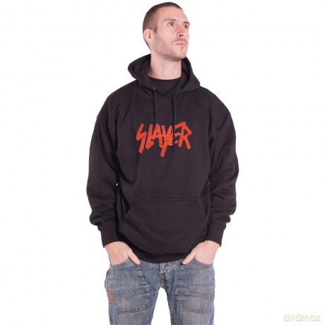 Slayer: Unisex Pullover Hoodie: Slatanic (Black) (Back Print) (Medium)