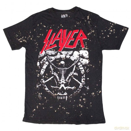 Slayer: Unisex T-Shirt: Divine Splatter (Black) (Wash Collection) (Small)
