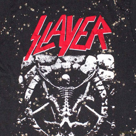 Slayer: Unisex T-Shirt: Divine Splatter (Black) (Wash Collection) (X-Large)