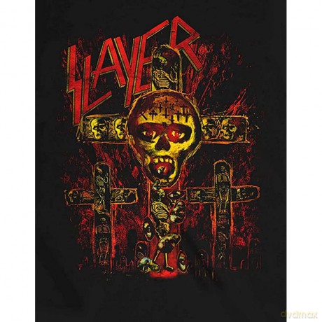 Slayer: Unisex T-Shirt: SOS Crucifixion (Black) (Medium)
