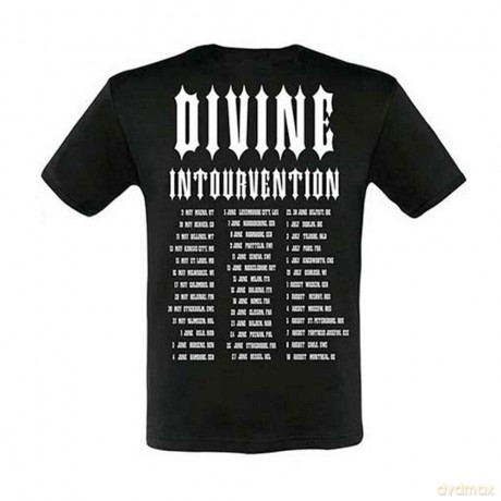Slayer: Unisex Tee: Divine Intervention 2014 Dates (Ex-Tour with Back Print) (XX-Large)