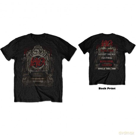 Slayer: Unisex Tee: Eagle Grave 21/06/18 Iceland Event (Back Print/Ex Tour) (Small)