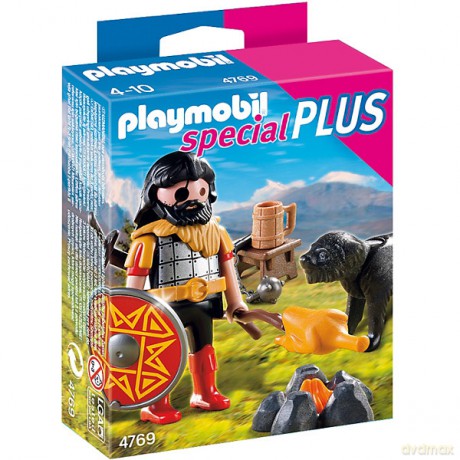 PLAYMOBIL Barbarzyńca z psem przy [KLOCKI]