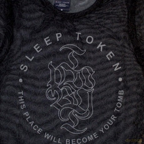 Sleep Token: Ladies Crop Top: Tomb (Black) (Mesh) (Medium)