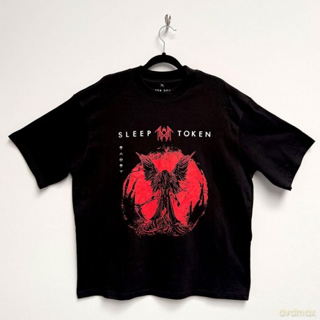 Sleep Token: Unisex Oversized Boxy T-Shirt: Take Me Back To Eden (Black) (Large)