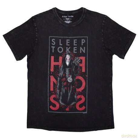 Sleep Token: Unisex Stone Wash T-Shirt: Hypnosis (Black) (Small)