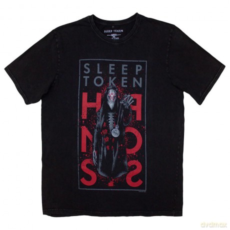 Sleep Token: Unisex Stone Wash T-Shirt: Hypnosis (Black) (XX-Large)