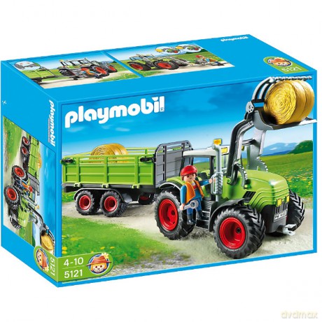 PLAYMOBIL Wielki traktor z przyczepą [KLOCKI]