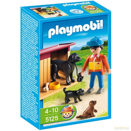 PLAYMOBIL Pies podwórkowy i szczeniak [KLOCKI]