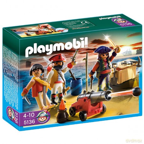 PLAYMOBIL Dowództwo piratów z arsenałem [KLOCKI]