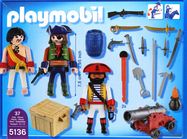 PLAYMOBIL Dowództwo piratów z arsenałem [KLOCKI]