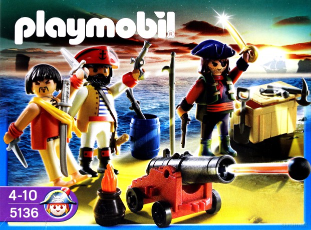 PLAYMOBIL Dowództwo piratów z arsenałem [KLOCKI]