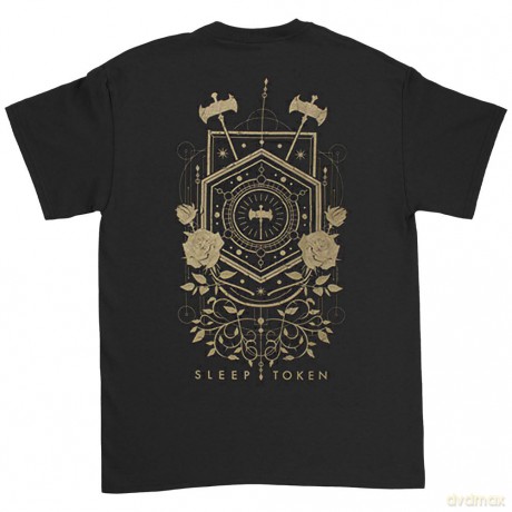 Sleep Token: Unisex T-Shirt: Emergence Feathered Host (Black) (Back Print) (Small)