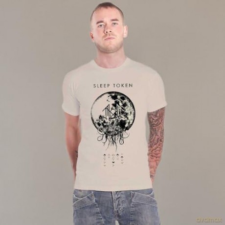 Sleep Token: Unisex T-Shirt: Take Me Back To Eden (Natural) (Back Print) (Medium)