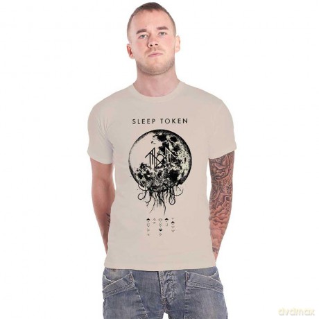 Sleep Token: Unisex T-Shirt: Take Me Back To Eden (Natural) (Back Print) (X-Large)