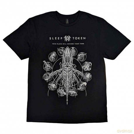 Sleep Token: Unisex T-Shirt: Tomb Whale (Black) (Medium)
