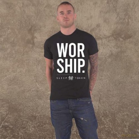 Sleep Token: Unisex T-Shirt: Worship (Black) (Back Print) (Small)