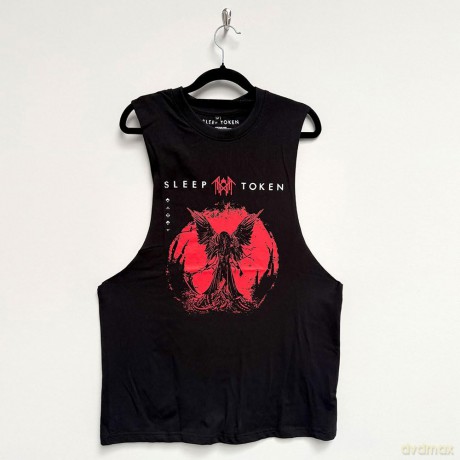 Sleep Token: Unisex Vest T-Shirt: Take Me Back To Eden (Black) (Large)