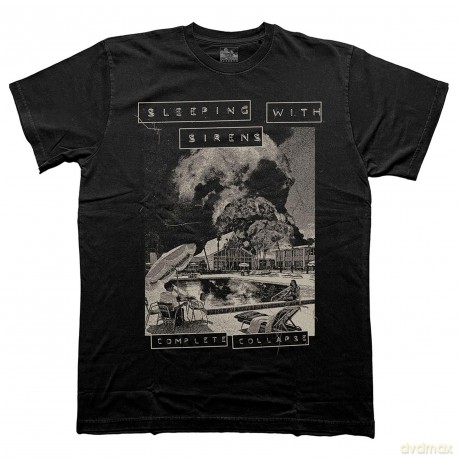 Sleeping With Sirens: Unisex T-Shirt: Complete Collapse (Black) (X-Large)