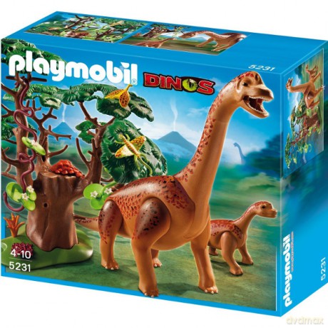 PLAYMOBIL Brachiosaurus z maleństwem [KLOCKI]