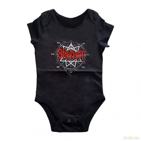 Slipknot: Kids Baby Grow: Star Logo (Black) (Back Print) (18-24 Months)