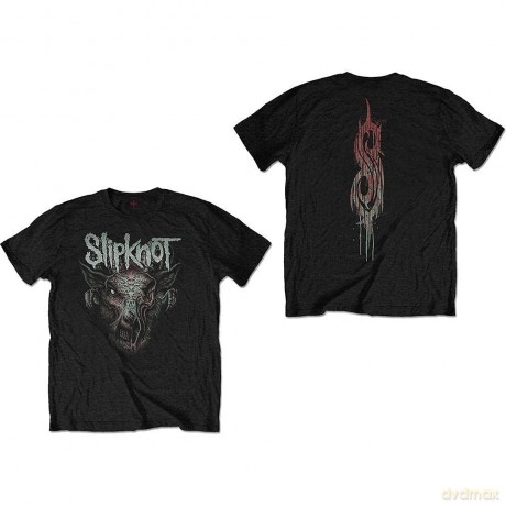 Slipknot: Kids T-Shirt: Infected Goat (Black) (Back Print) (3-4 Years)