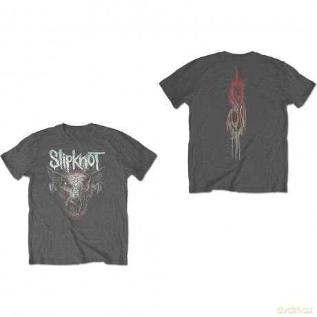 Slipknot: Kids T-Shirt: Infected Goat (Black) (Back Print) (7-8 Years)