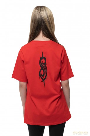 Slipknot: Kids T-Shirt: Infected Goat (Red) (Back Print) (11-12 Years)