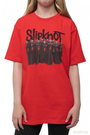 Slipknot: Kids T-Shirt: Infected Goat (Red) (Back Print) (9-10 Years)