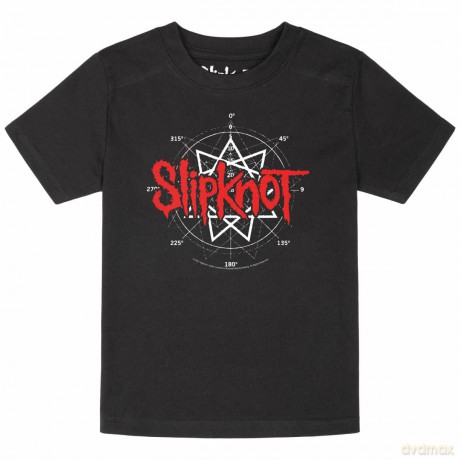 Slipknot: Kids Toddler T-Shirt: Star Logo (Black) (Back Print) (4 Years)