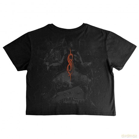Slipknot: Ladies Crop Top: Ouija Belt (Black) (Back Print) (Medium)