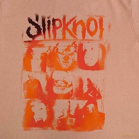 Slipknot: Ladies Crop Top: The End, So Far Faces Grid (Pink) (Back Print) (Medium)