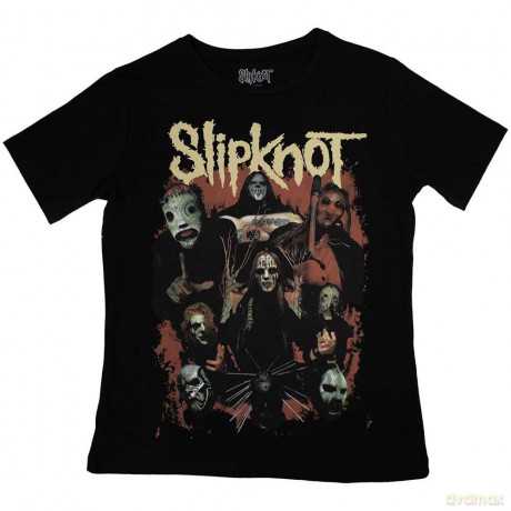 Slipknot: Ladies T-Shirt: Come Play Dying Back Print (Black) (Back Print) (Medium)