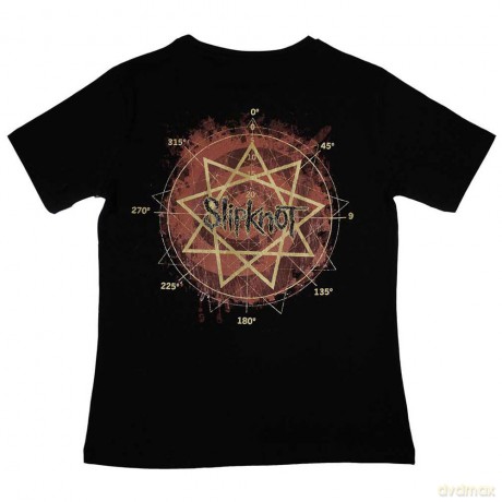 Slipknot: Ladies T-Shirt: Come Play Dying Back Print (Black) (Back Print) (Medium)