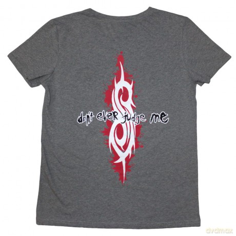 Slipknot: Ladies T-Shirt: Don't Ever Judge Me (Grey) (Back Print) (Large)