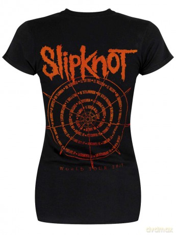 Slipknot: Ladies Tee: The Wheel with Back Printing (Medium)