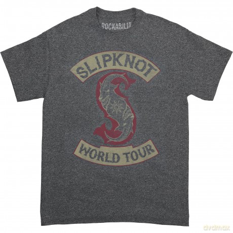 Slipknot: Men's Fashion Tee: Patched-Up (Vintage Finish) (Large)