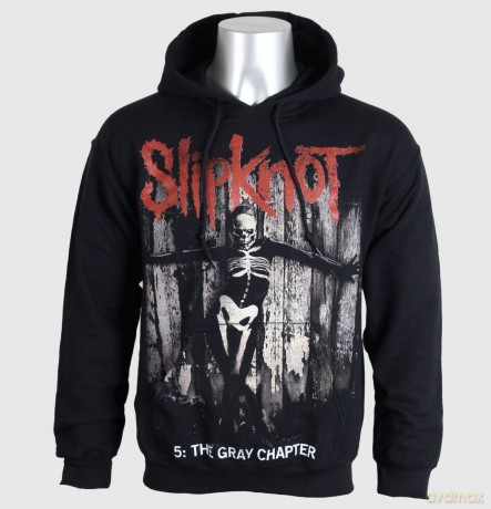 Slipknot: Men's Pullover Hoodie: .5 The Gray Chapter (XX-Large) (Back Print)