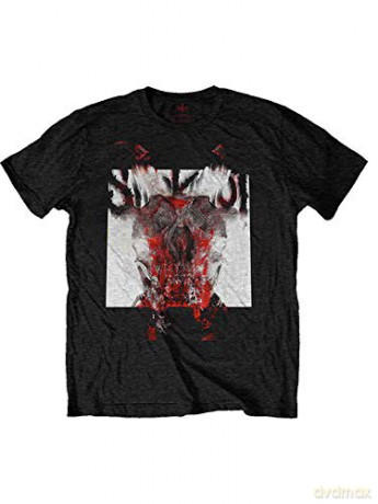 Slipknot: Men's Tee: Devil Single - Logo Blur (Back Print) (X-Large)