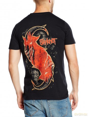 Slipknot: Men's Tee: New Masks with Back Printing (Medium)